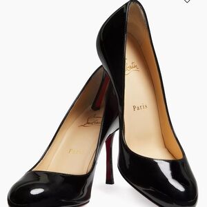 Christian Louboutin Black Women's Shoes 100mm